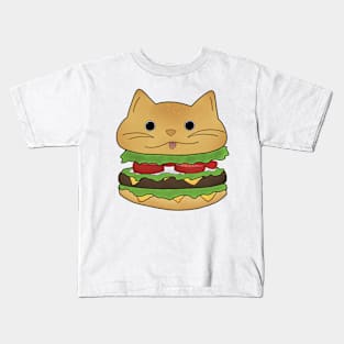 Burger cat Kids T-Shirt